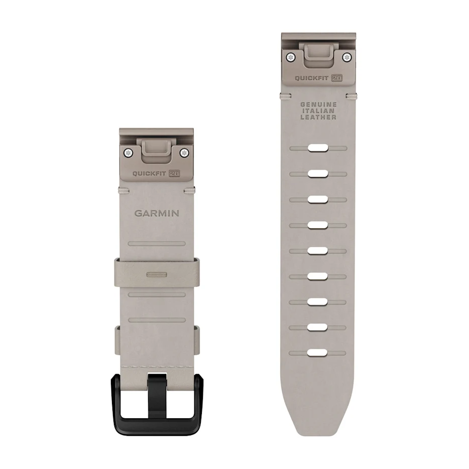 fēnix 9 - 43mm QuickFit 20mm Leather Bands